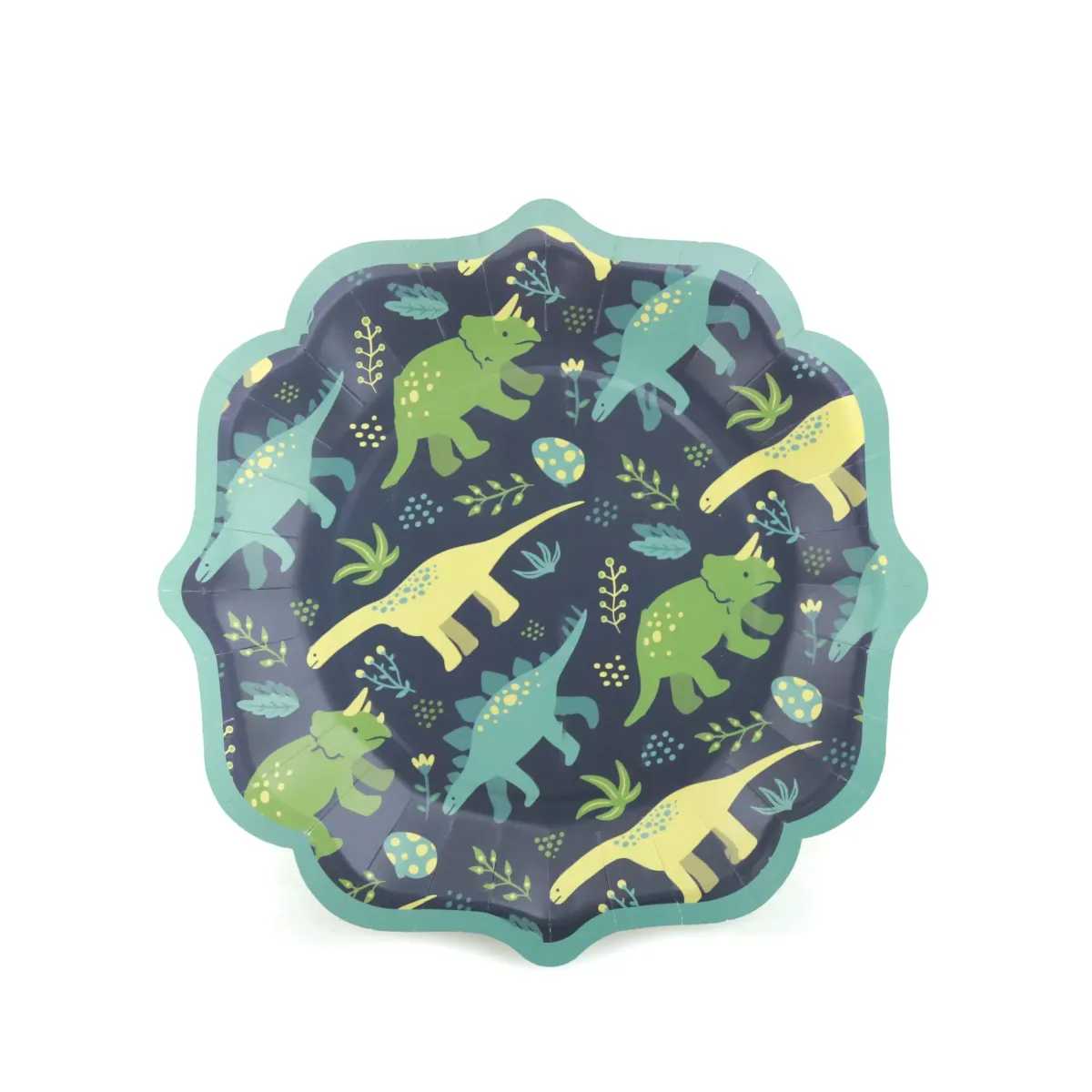 Dinosaur Navy Carton Plates – Kids Party Plates