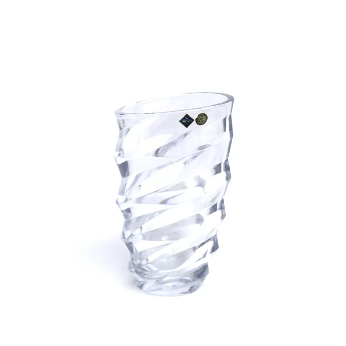 Transparent Crystal Bohemia Dynamic Vase – Artful Movement for Your Flowers!