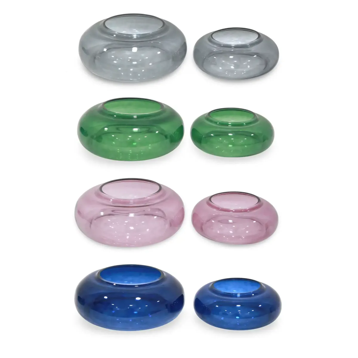 Double Glass Round Bowl
