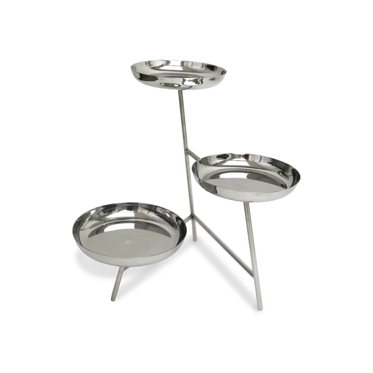 Three Tier Metal High Buffet Serving Stand