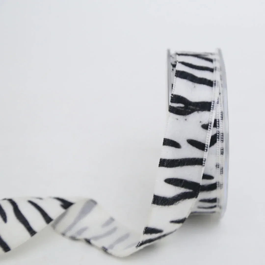 Zebra Velvet Ribbon