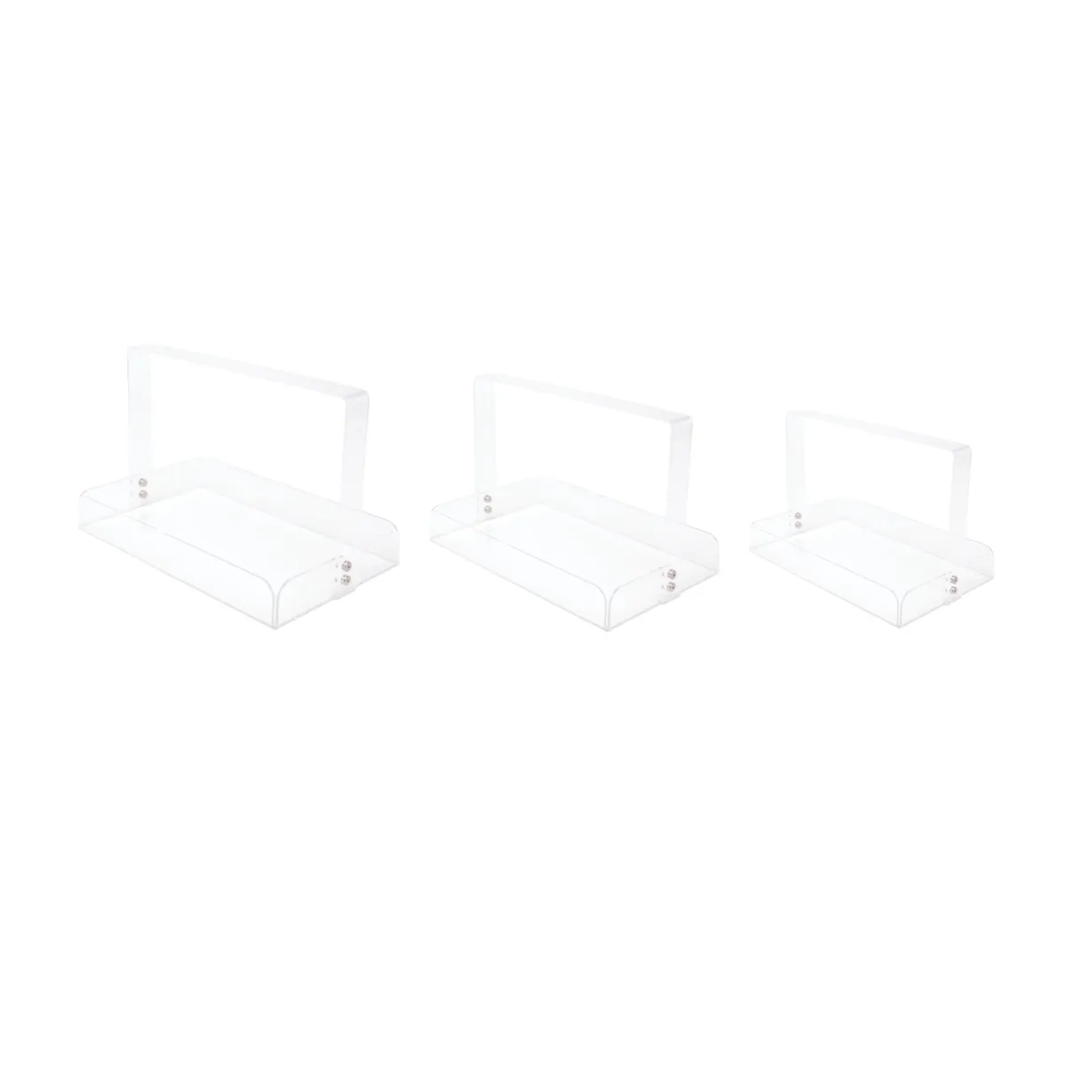 Clear Rectangle Acrylic Basket Gift Display Basket