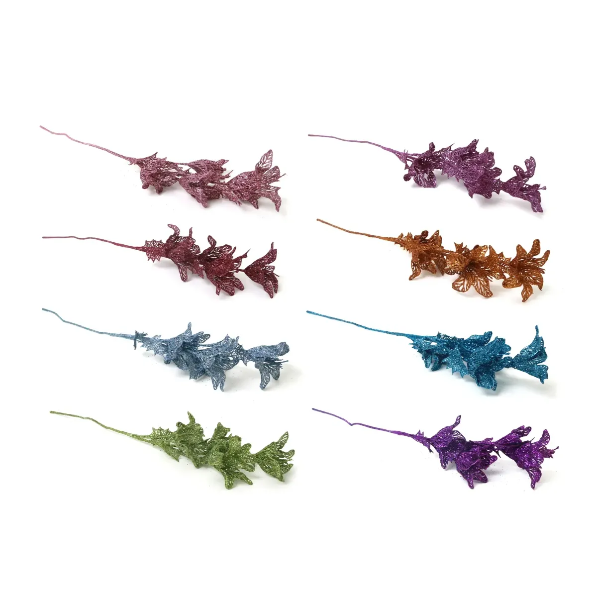 Glitter Trumpet Flower Decorative Branch