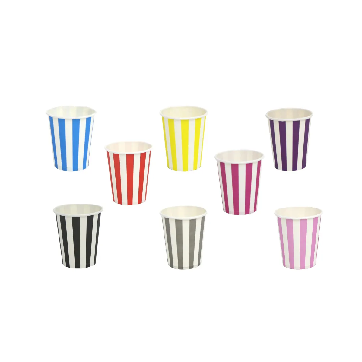 Striped Carton Cups – Stylish Party Drinkware