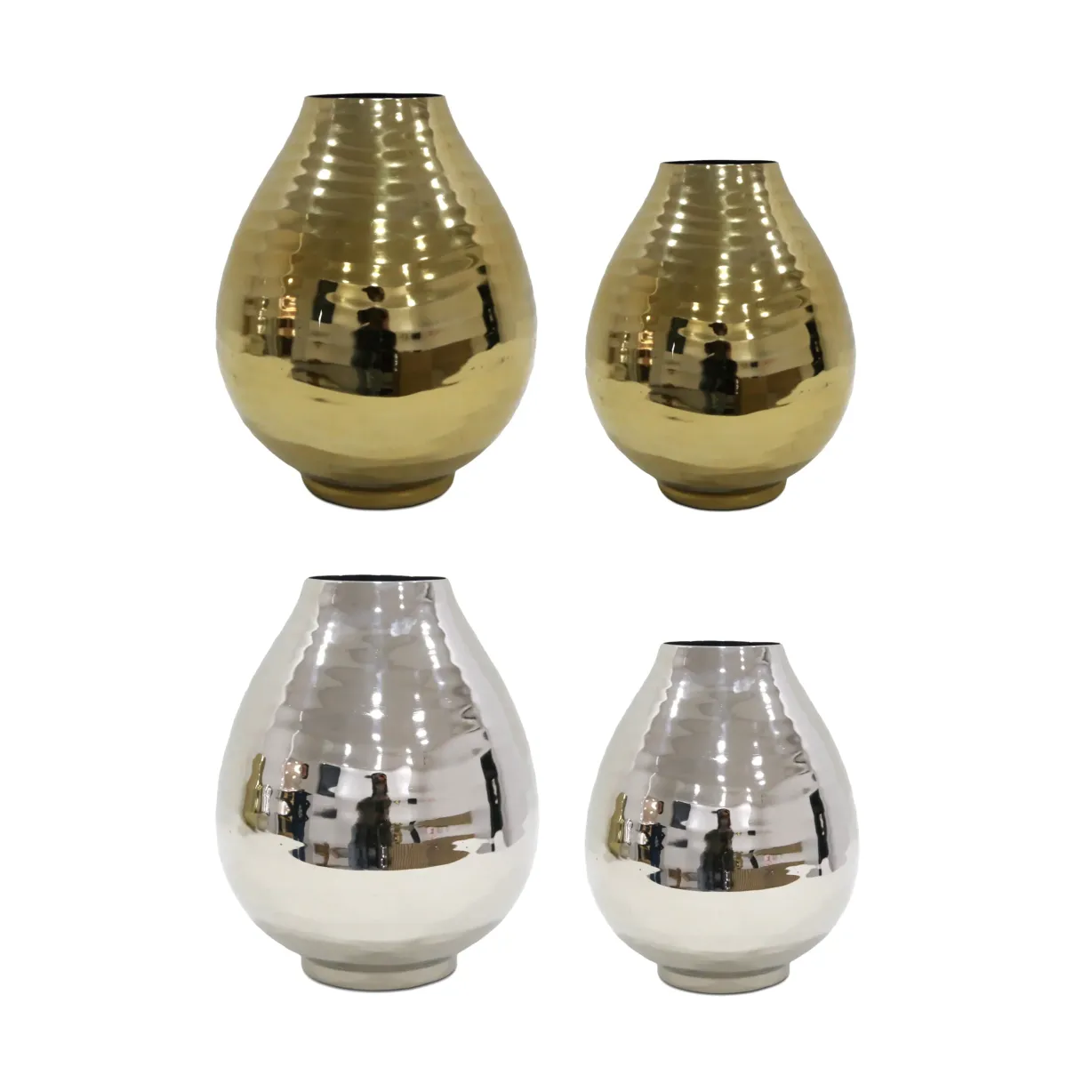Ciara Flower Vase – Textured Glass Decorative Accent