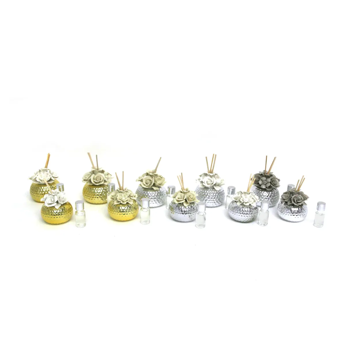 Hammered Rose Fragrance Pot & Sticks – Home Scent