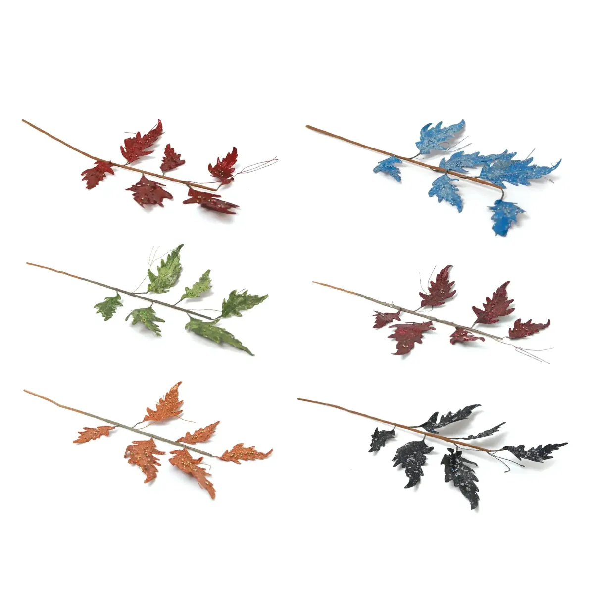 Velvet Glitter Flower Branch