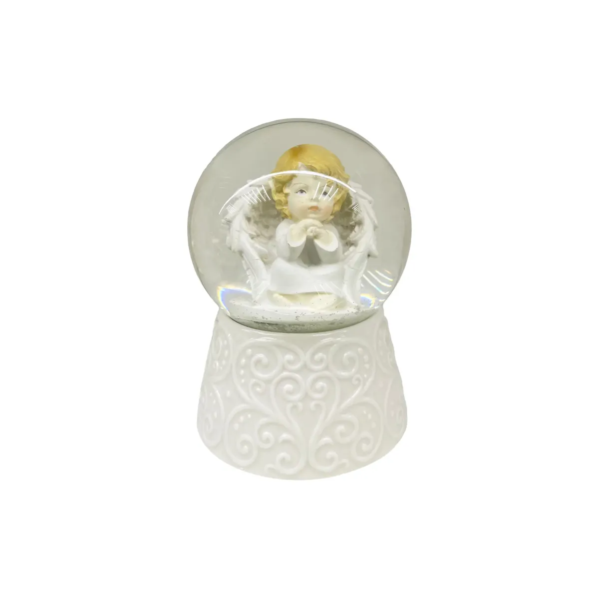 Blond Angel Snow Globe Music Box | Water Ball 11×16 cm – Articles World