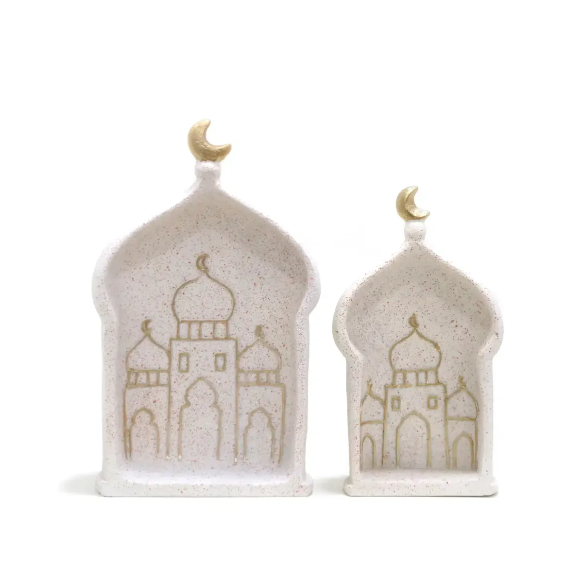 “Sacred Nights Stone Mosque Dome Resin Decoration – Essential Ramadan Decoratives”