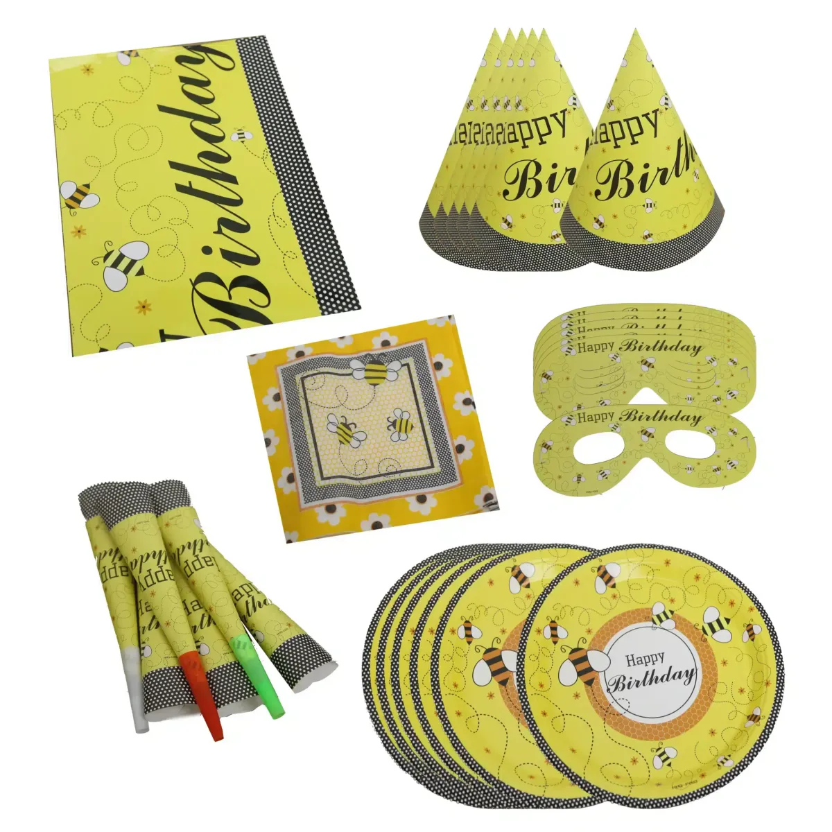 Yellow Bees Party Set – Buzzing Fun for Your Celebration!