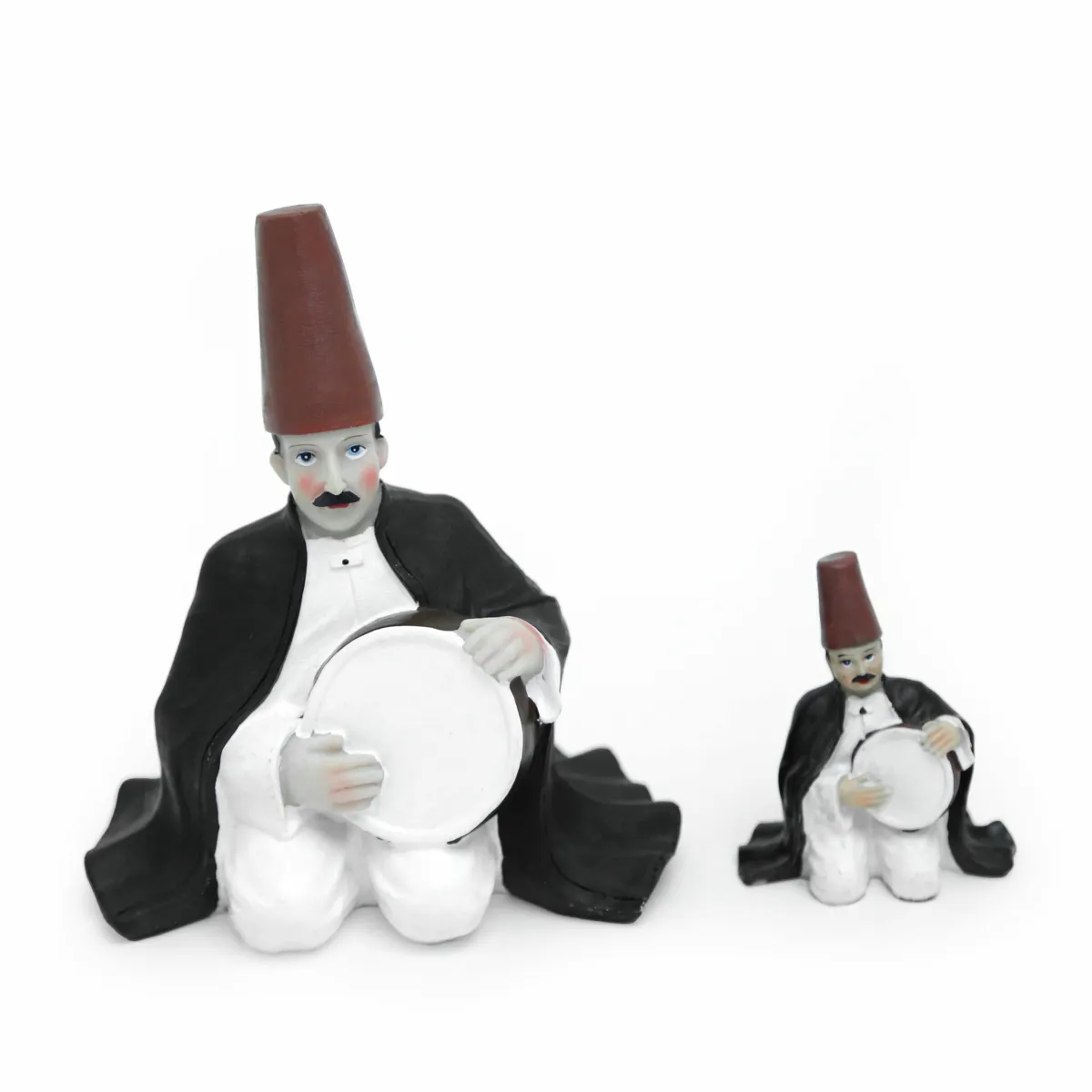 Small Arabian Daf Player Figure – Cultural Resin Decor