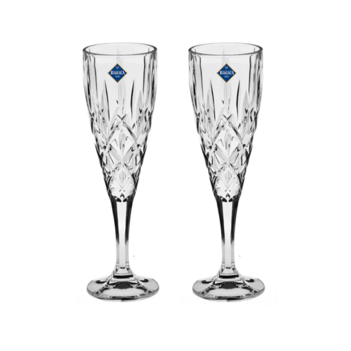 Bohemia Crystal Goblet with Stem – Elegant Glass Cup