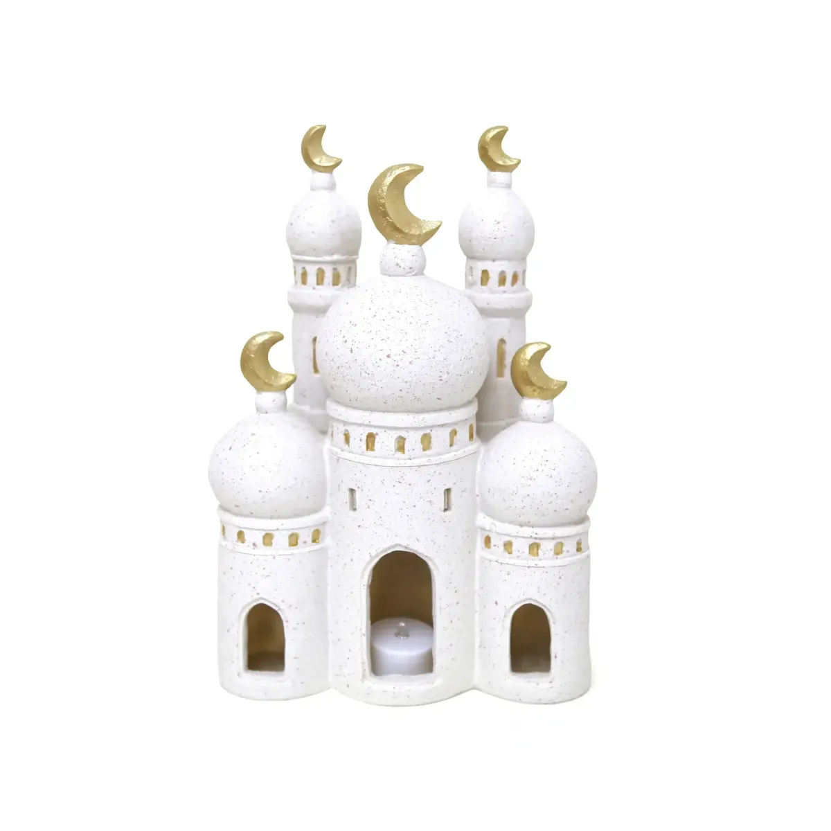 Round 3 Mosques Resin Figurine – Islamic Home Decor