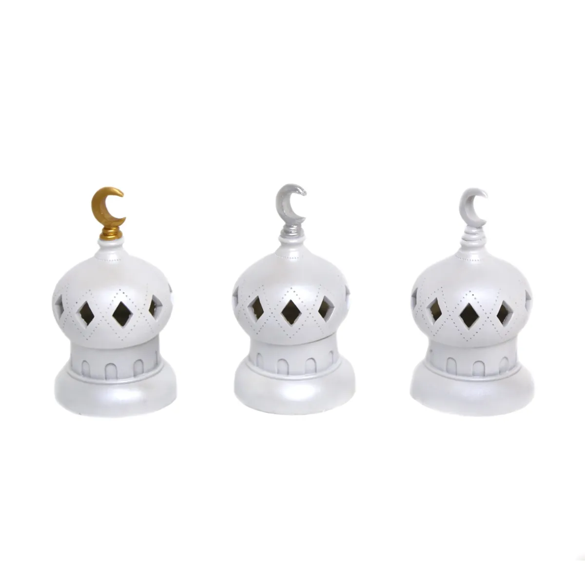 Elegant White Sphere Ceramic Mosque Burner – Ramadan Decoratives | Islamic Aroma Diffuser