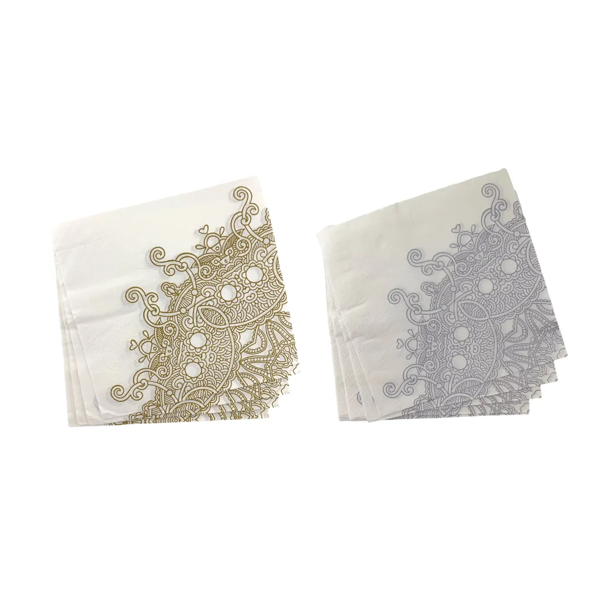 Elegant Side Mandala Napkins – Artistic Table Setting