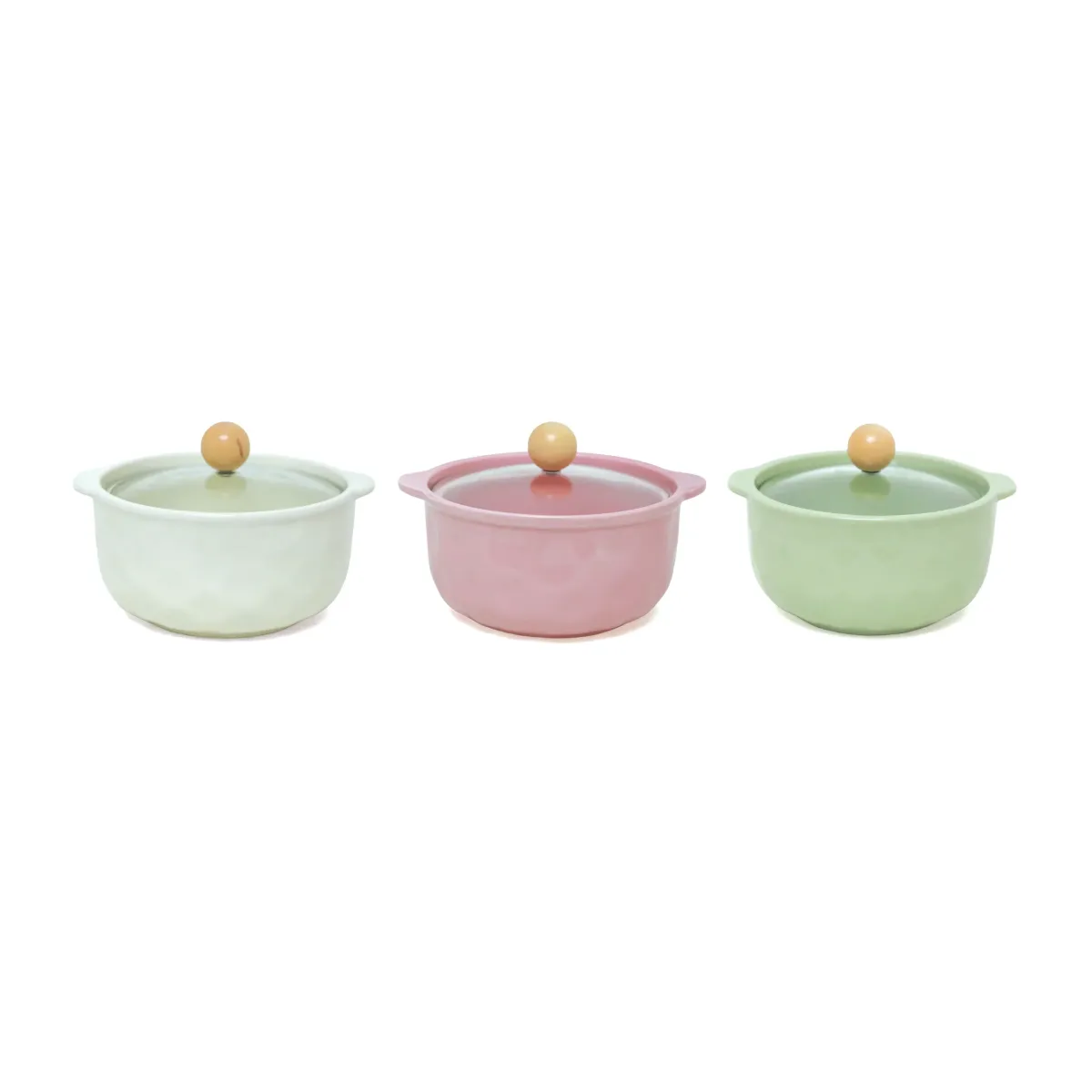 Ceramic Pot with Clear Lid – Elegant Kitchen Cover