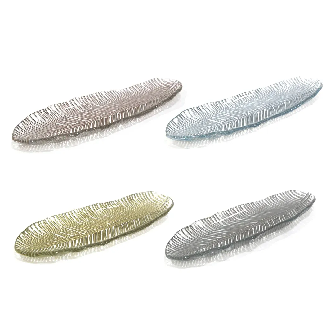 Clear Oval Leaf Plate