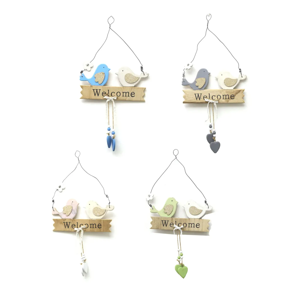 “Welcome” Birds Wall Decoration