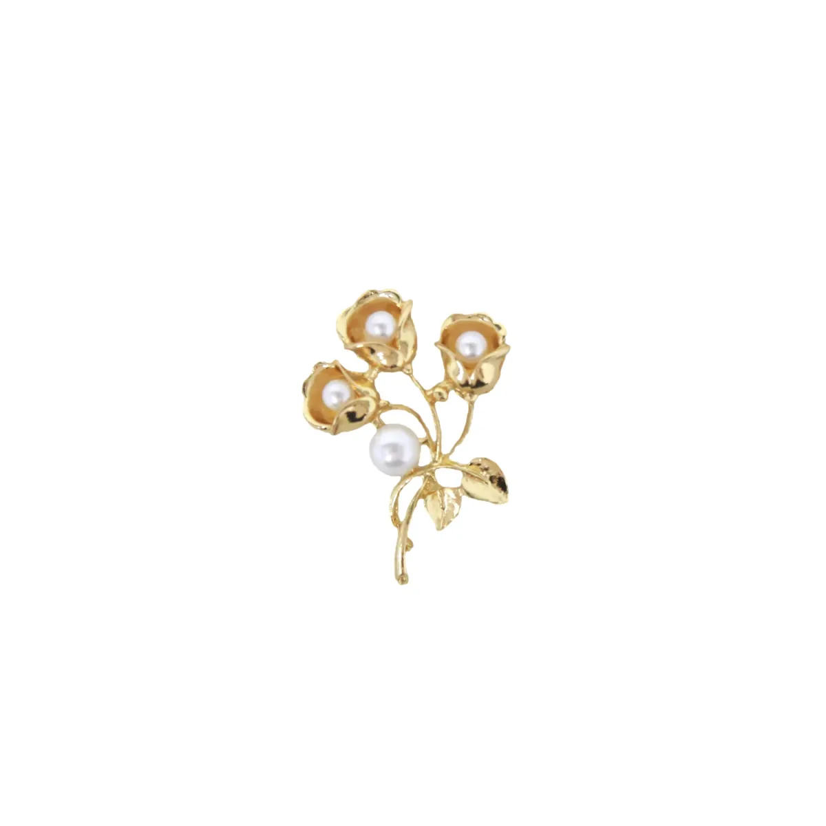 Gold Pearl Branch Motif Decorative Craft Embellishment