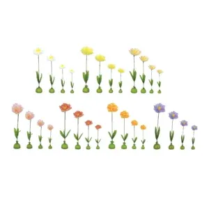 Single Paper Peony Flower in 4 Colors for Home Styling