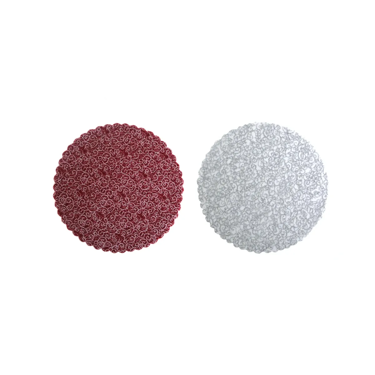 Round Metallic Trimmed Tulle Box – Elegant Decorative Holder