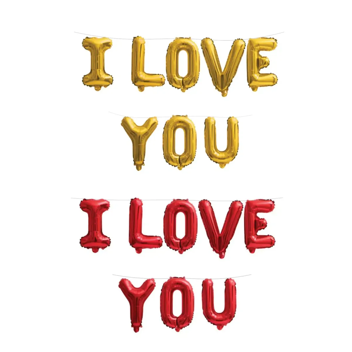 “I Love You” Word Helium Foil Balloon – Declare Your Love in a Big Way!
