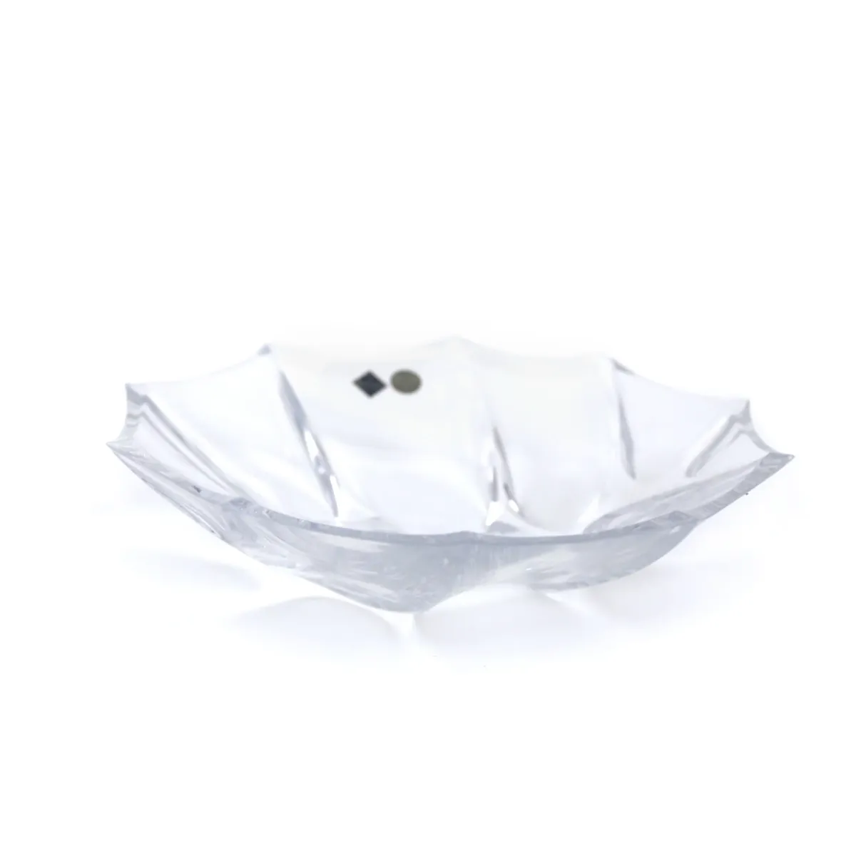 Transparent Crystal Bohemia Calypso Bowl – Elegant Waves of Brilliance!