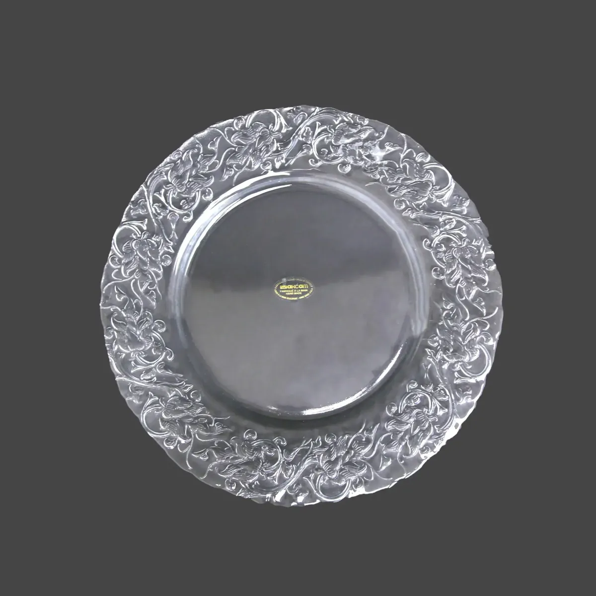 Round Clear Glass Plate