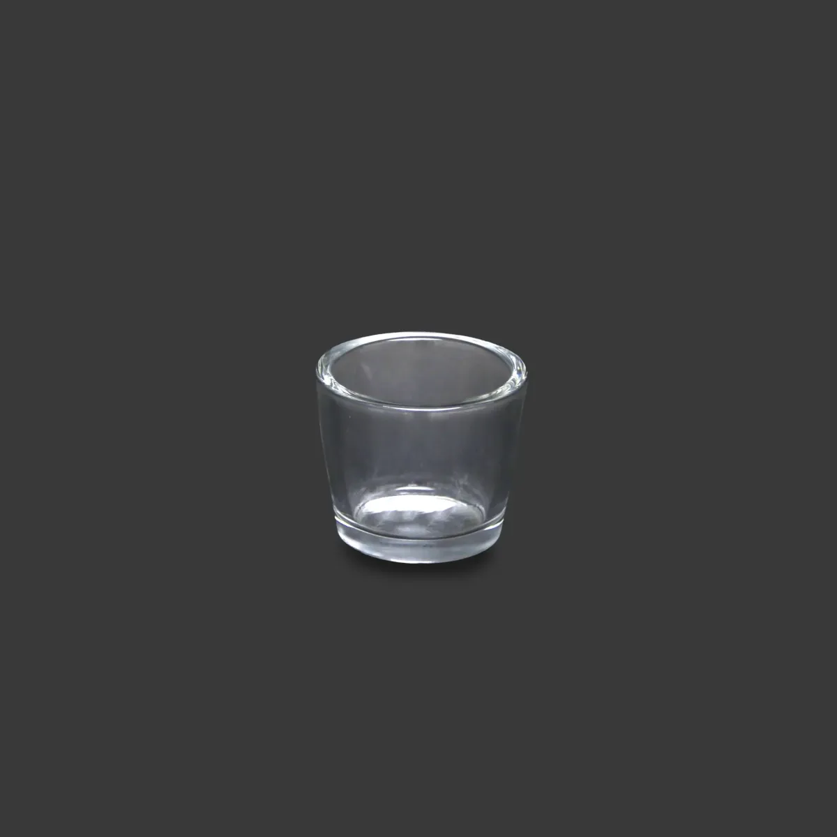 Denver Round Tea Light Glass Holder | Clear Votive Candle Holder