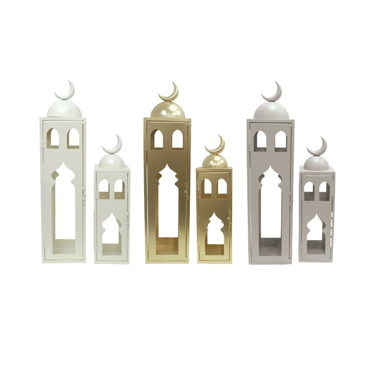 Metal Mosque Decor Set of 2 Islamic Ramadan Eid
