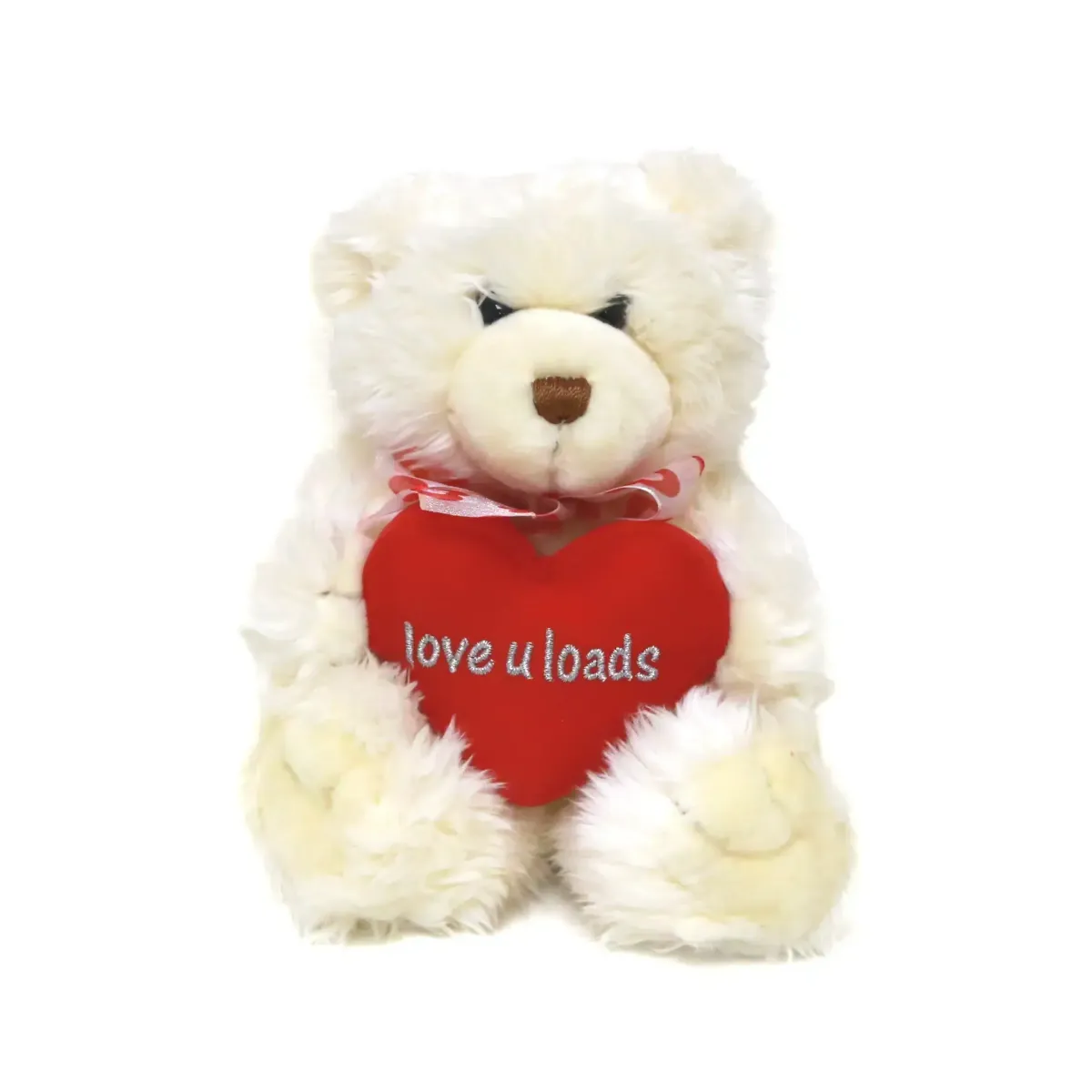 Ivory Holding Heart Bear Plush