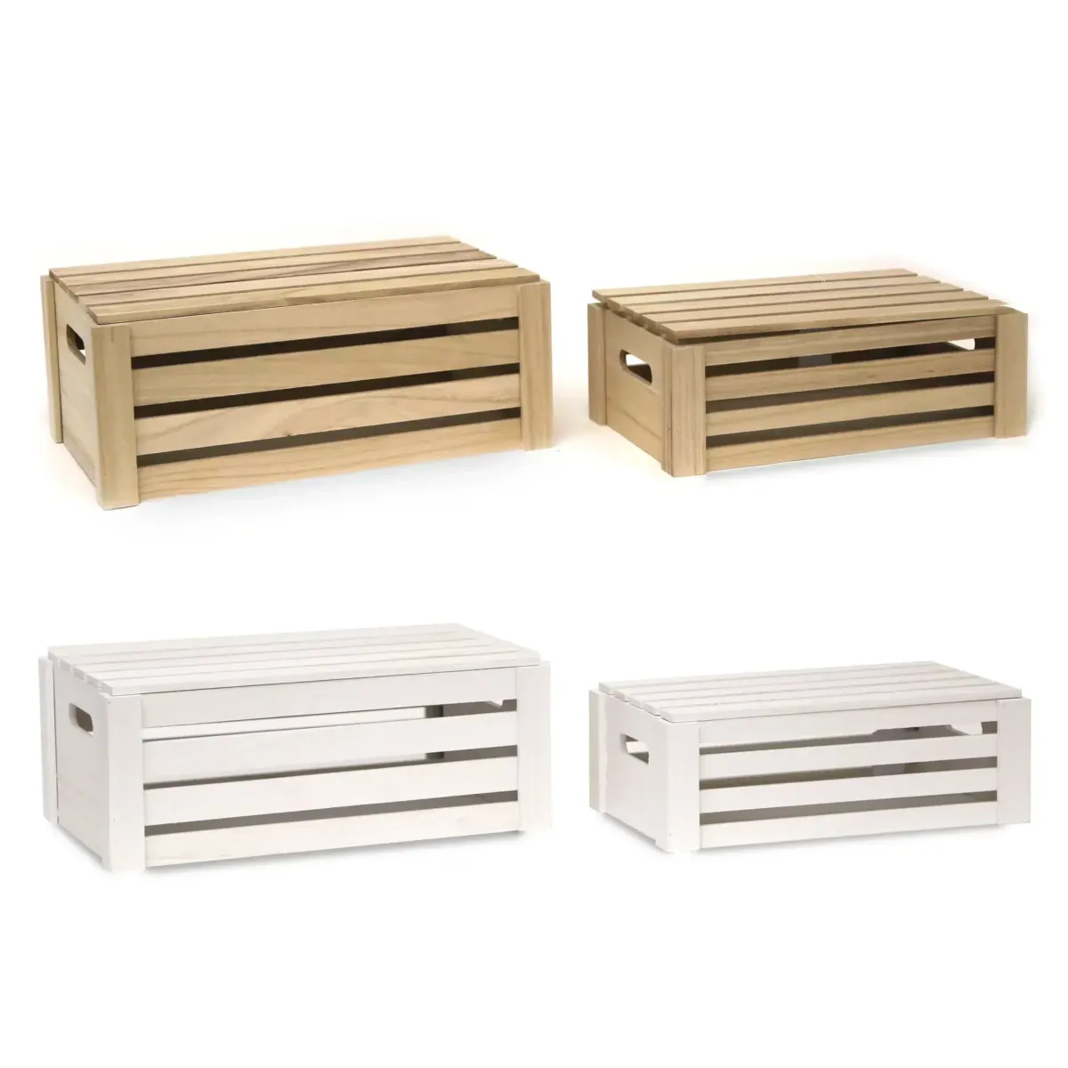 Rectangle Wooden Box With Cover
