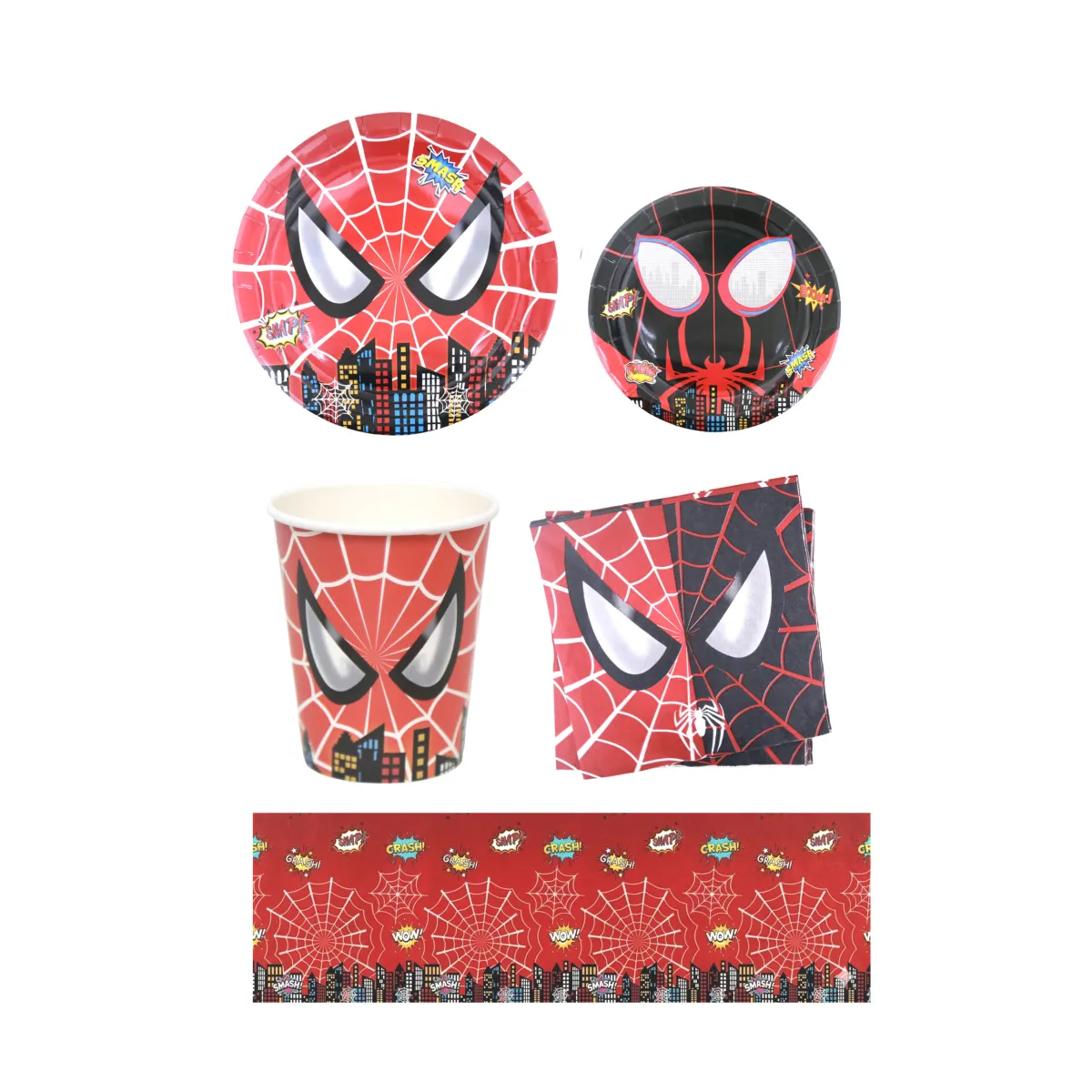 Spiderman Cutlery Set – Kids Party Tableware Pack