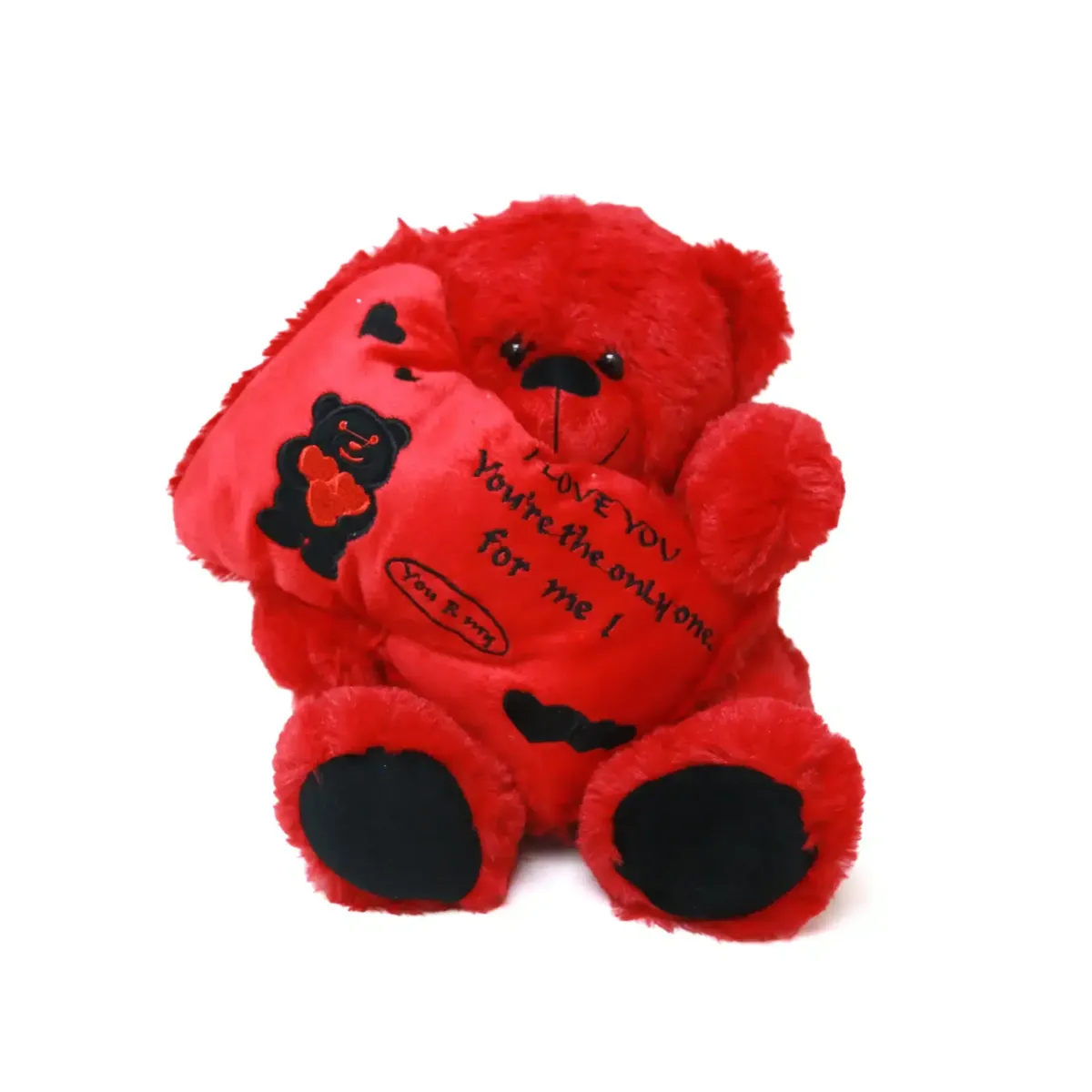 Red “I Love You” Pillow Sitting Bear Plush