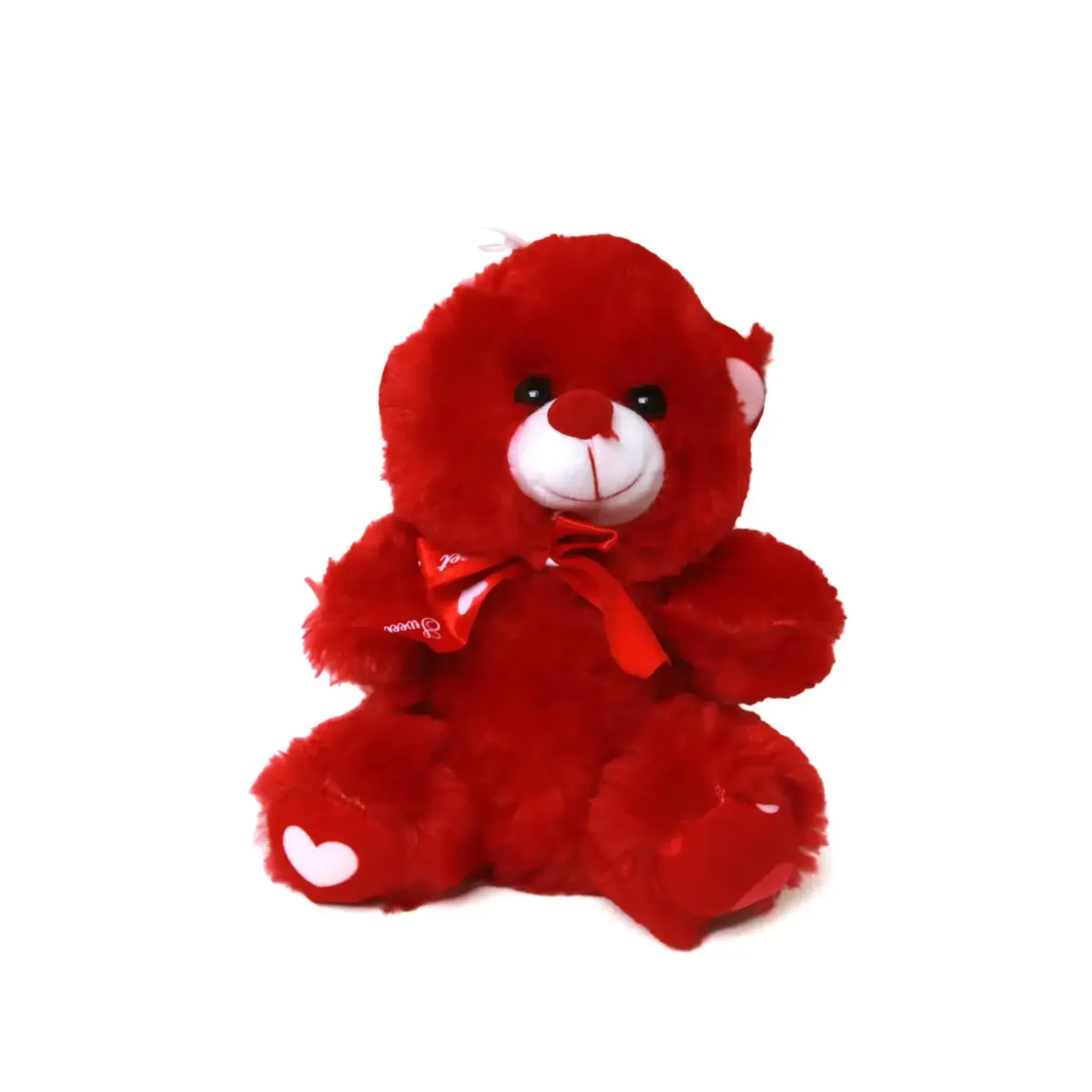 Red Bow Tied Sitting Bear