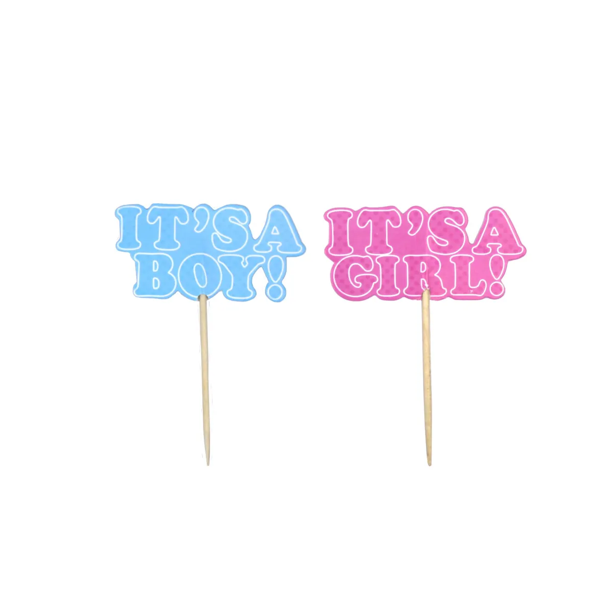 “It’s a Boy / It’s a Girl” Cake Picks – Announce with Delight!
