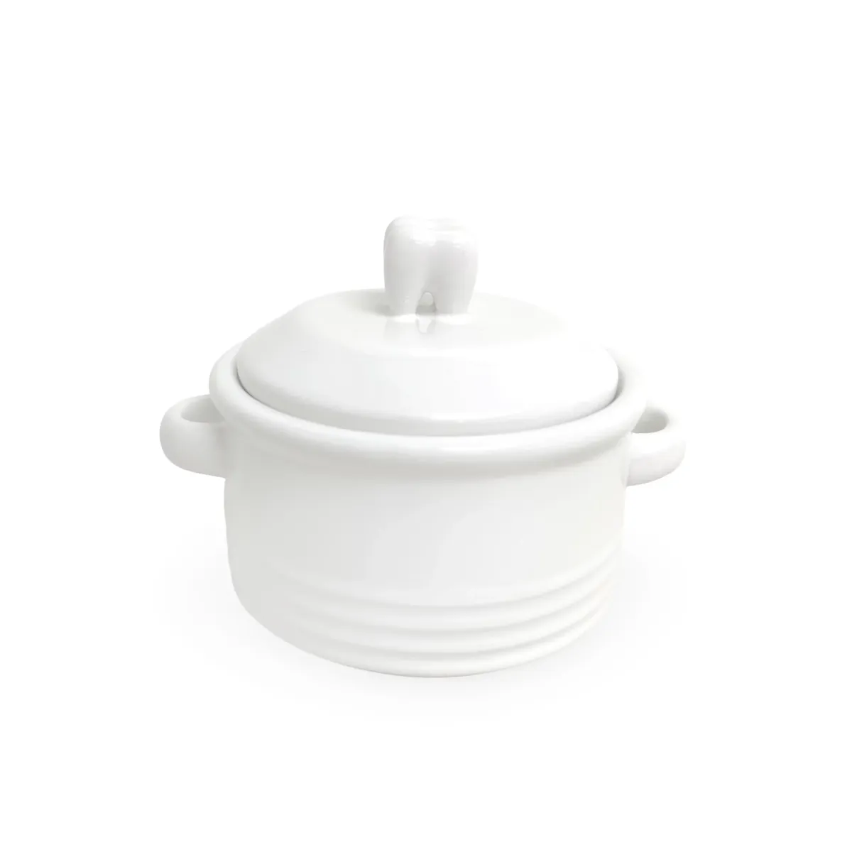 Ceramic Sauce Pan with Tooth‑Shaped Handle – Stylish Pot