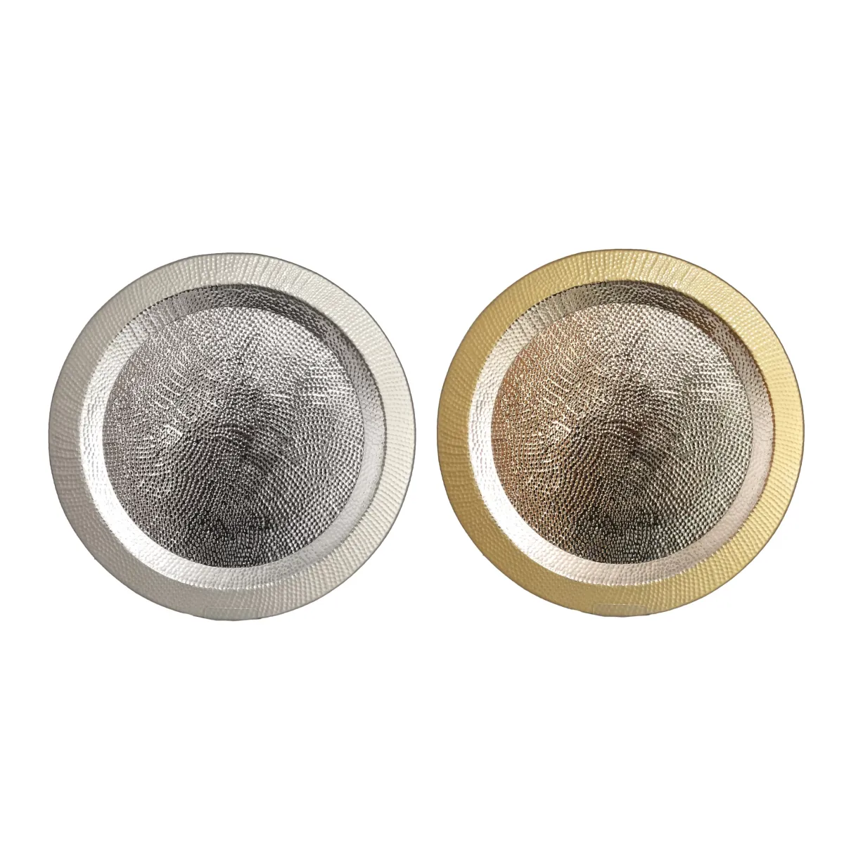 Round ALU XL Hammered Tray