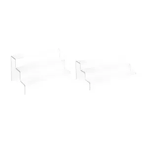 3 Steps Ladder Plexi Stand in 2 Sizes for Tiered Display