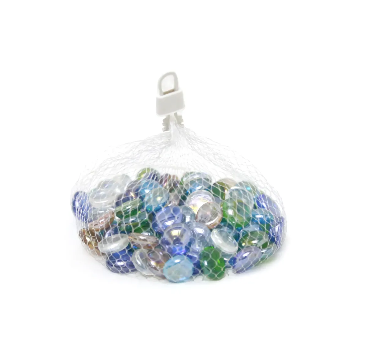 Colored Glass Stone Bag – Decorative Craft & Home Accent