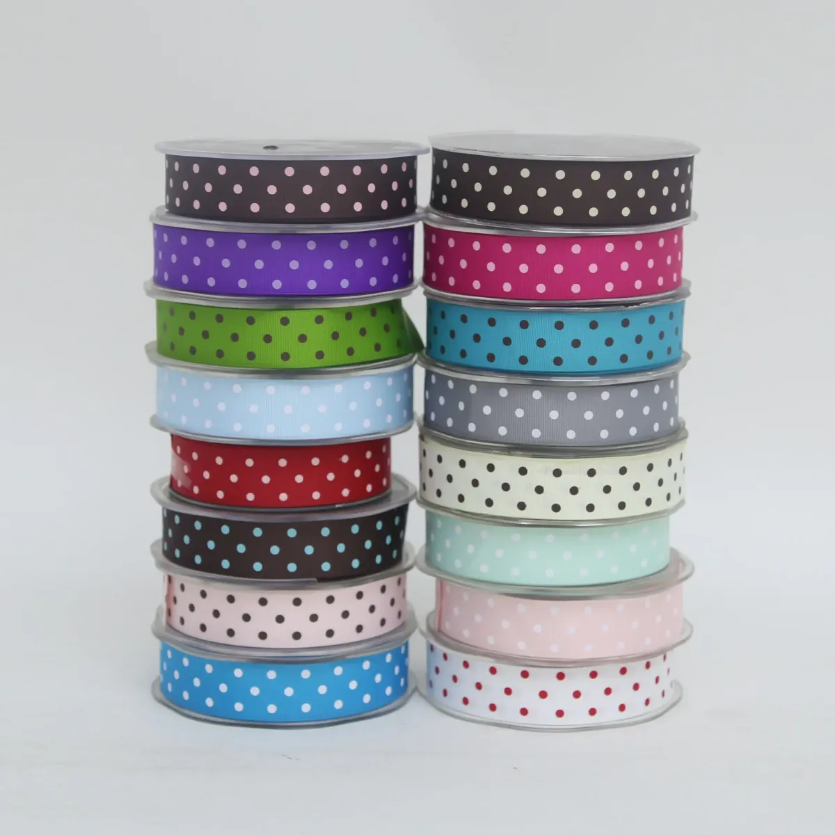 Dotted Pattern Grosgrain Ribbon