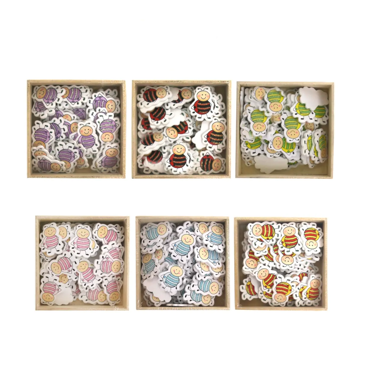 Standing Bee Wooden Motif