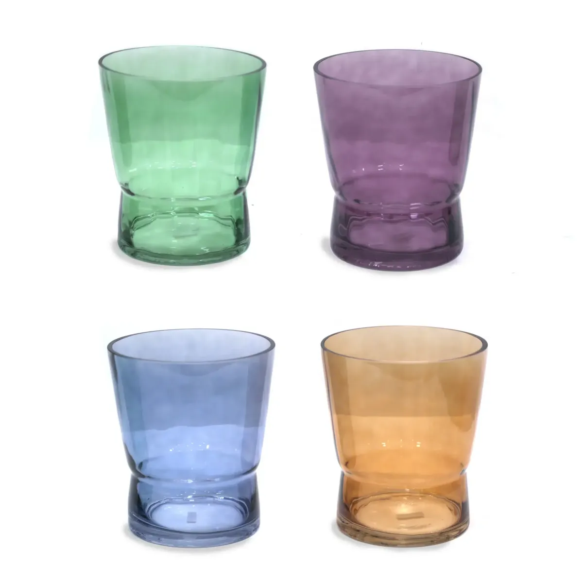 Wide Neck Ribbed Glass Vase – Ribbed Glass Decorative Vessel