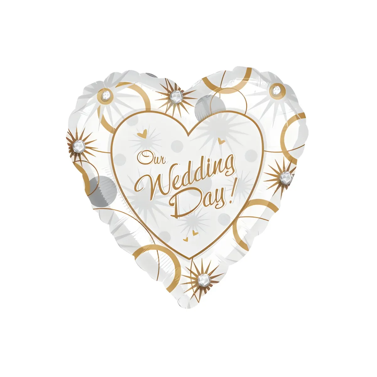 “Our Wedding Day” Heart Shape Balloon – Celebrate Your Love Story!