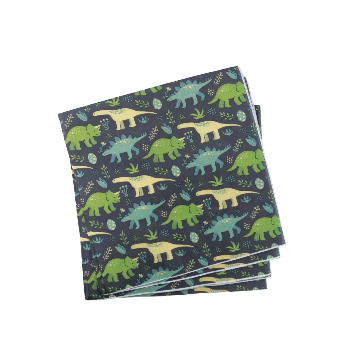 Dinosaur Navy Party Napkins – Kids Birthday Napkins