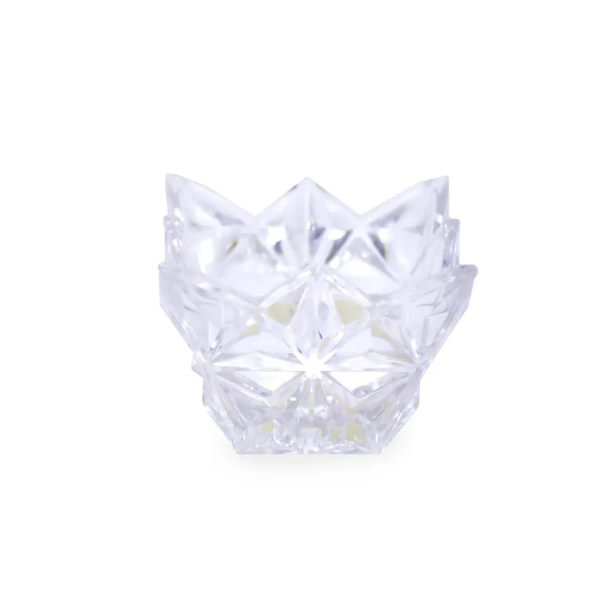 Bohemia Pyramid Crystal Bowl – Elegant Glass Bowl