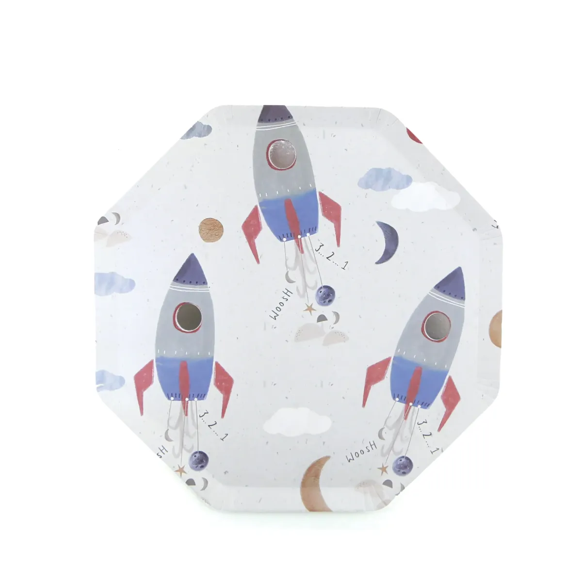 Spaceship Carton Plates – Fun Kids Party Plates
