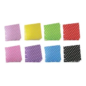 Festive Polka Dots Napkin Decorative Party Table Napkins in 8 Colours