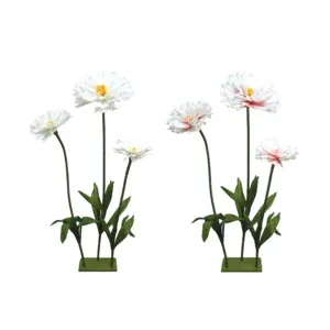 3 Levels Paper Peony Flower 150cm Tall in 2 Colors