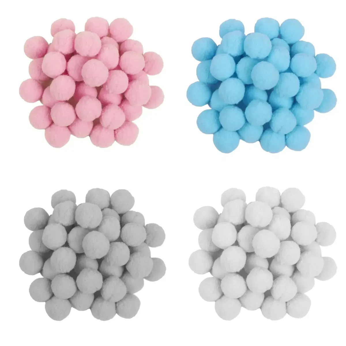 Fluff Cotton Ball – Soft Touch Crochet & Cottons, Decorative for Crafts & Party Use